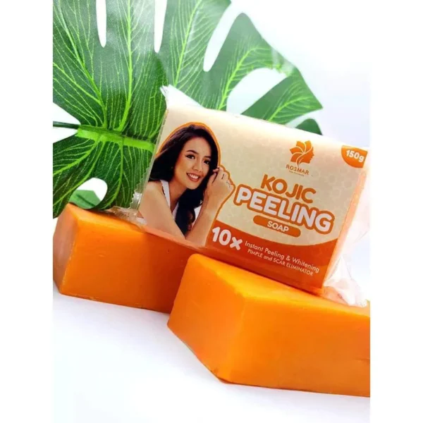 PCS ROSMAR Kojic Peeling Soap 150g | Whitening and Scar Remover Soap Best Seller - Image 5