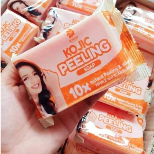 PCS ROSMAR Kojic Peeling Soap 150g | Whitening and Scar Remover Soap Best Seller - Image 3