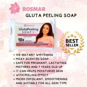 ROSMAR Gluta peeling Soap 150 G | 10x Instant Whitening