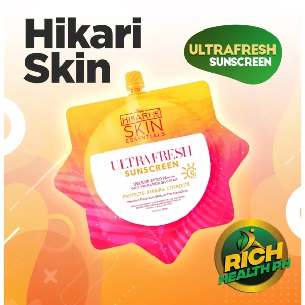 HIKARI SKIN ULTRAFRESH ULTRAWHITE SUNSCREEN UVA/UVB SPF50 PA 50ml