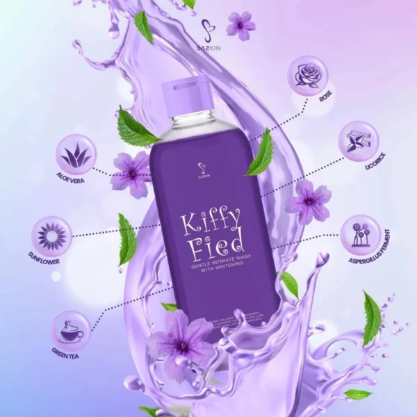 Saskin Kiffy Fied Gentle Intimate Wash with Whitening - Image 4